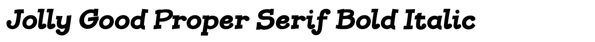 Jolly Good Proper Serif Bold Italic image